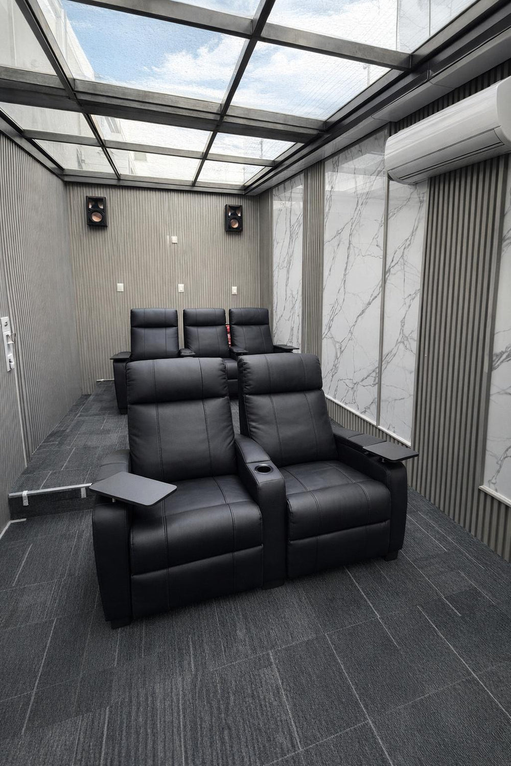Piacenza Power Headrest Home Theater Lounge