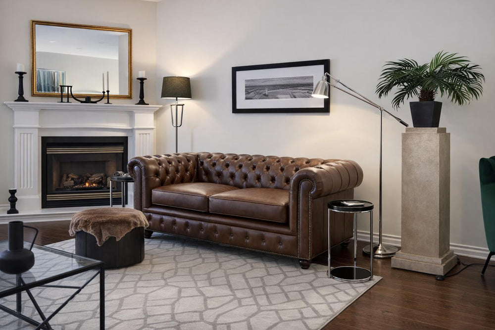 Parma Leather Chesterfield Lounge