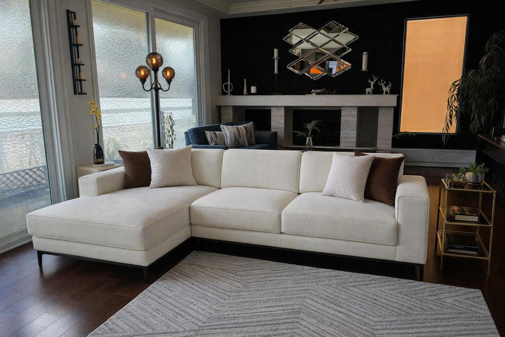 Valletta Leather Corner Sectional Lounge