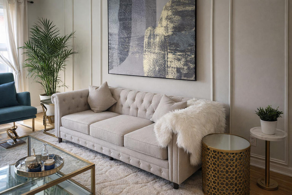 Cerna Fabric Chesterfield Lounge