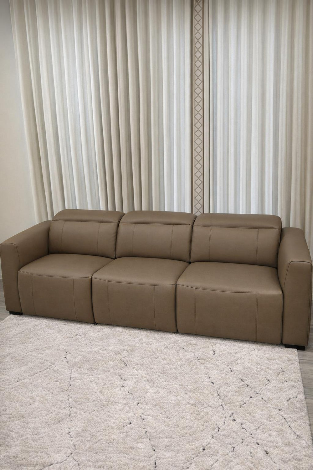 Carmen Leather Dual Recliner Lounge