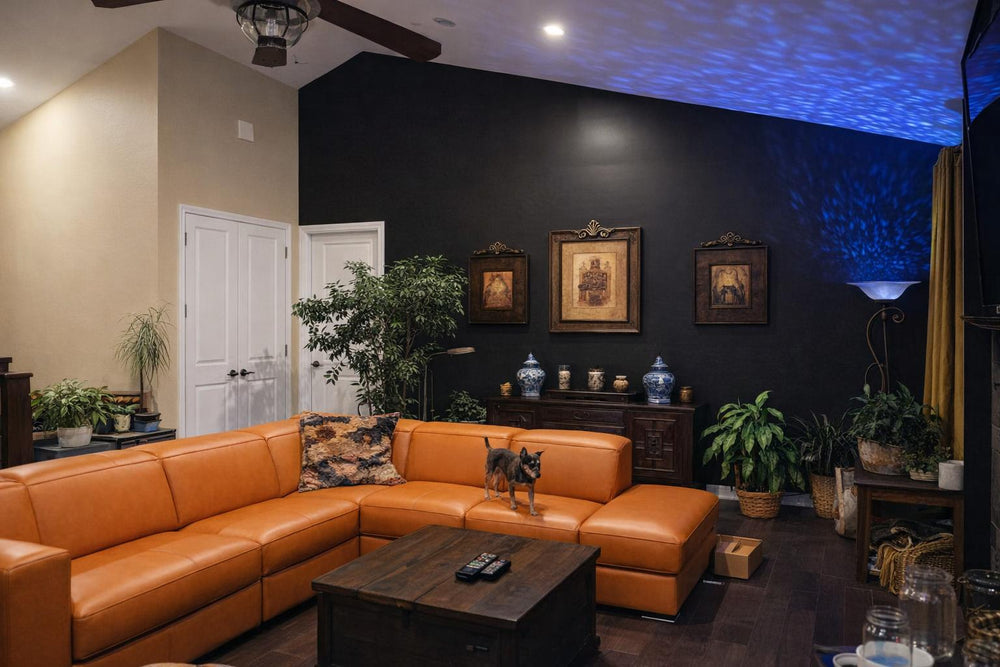 Clara Leather Recliner Sectional Lounge
