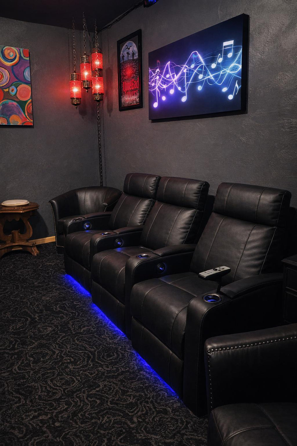 Piacenza Power Headrest Home Theater Lounge