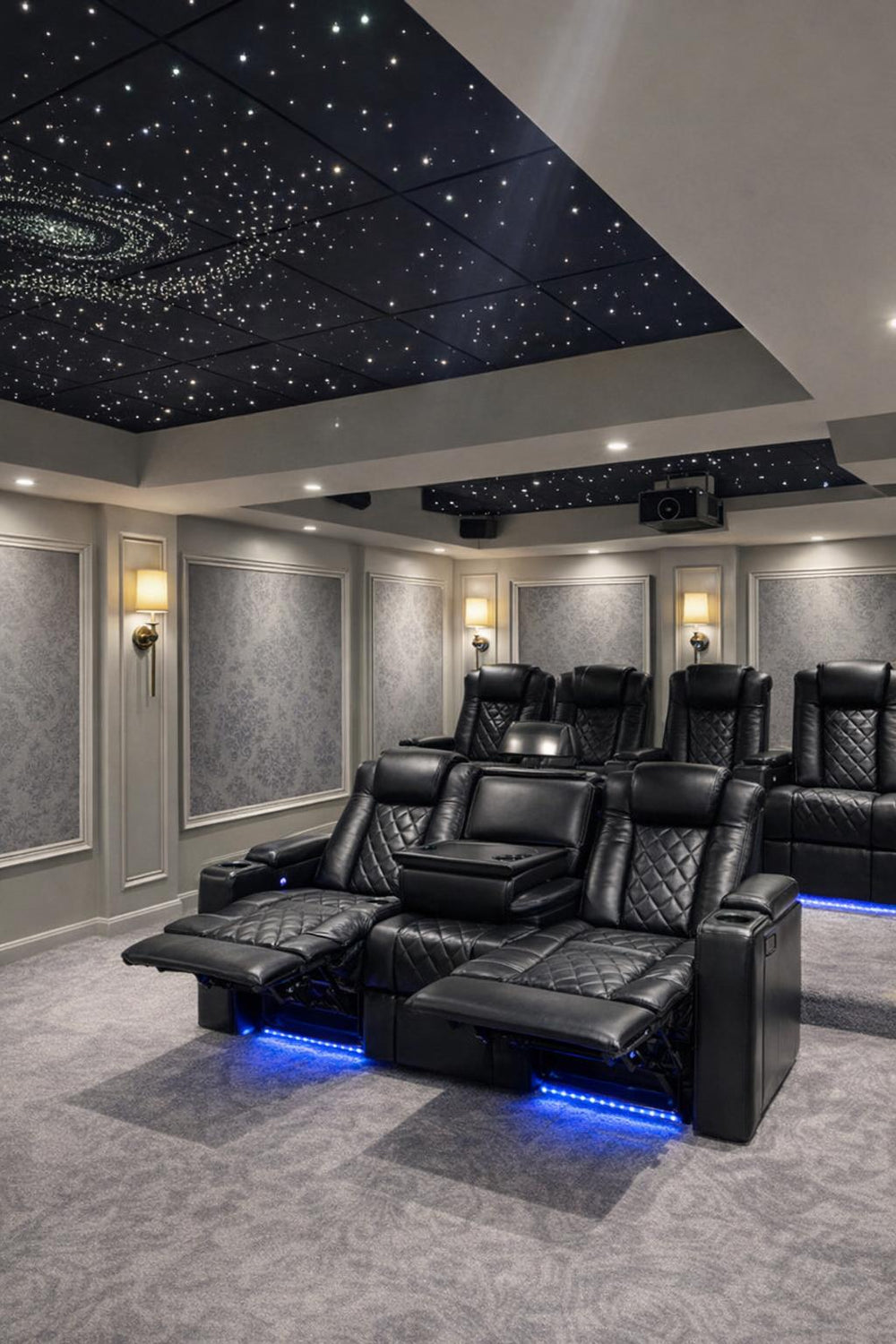 Tuscany Console Home Theater Lounge