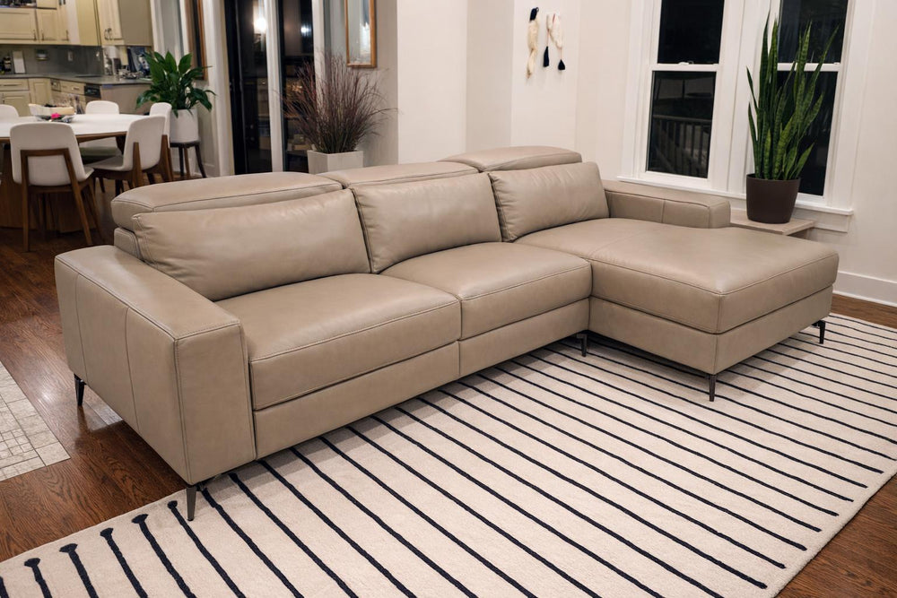 Esther Leather Dual Recliner Lounge