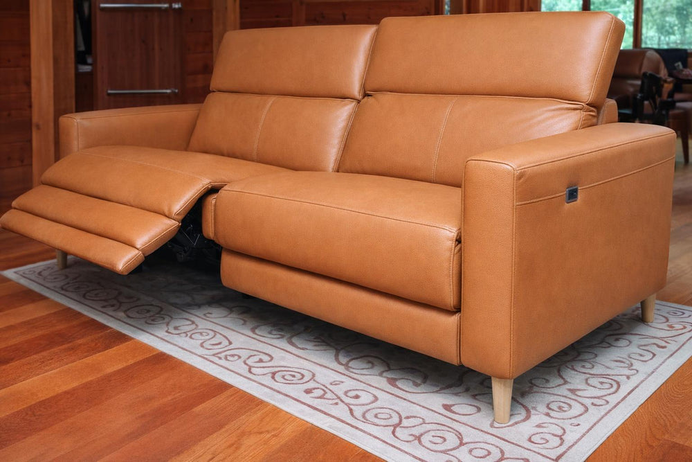 Elodie Leather Dual Recliner Lounge