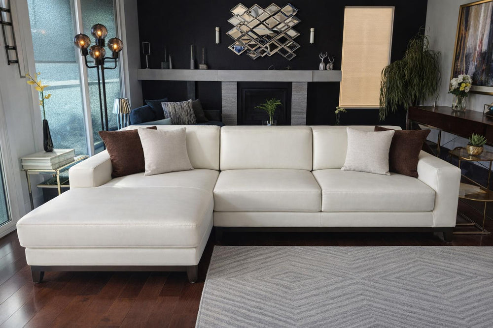 Valletta Leather Corner Sectional Lounge
