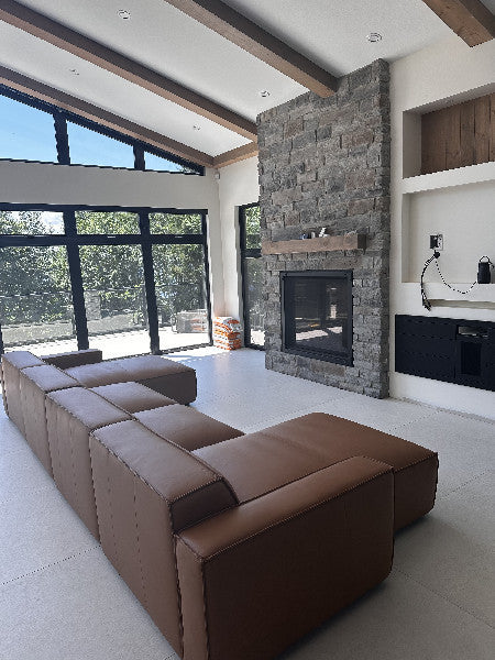Nathan Leather Modular Lounge