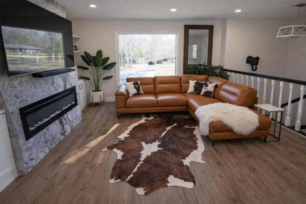 Pista Leather Reclining Sectional Lounge