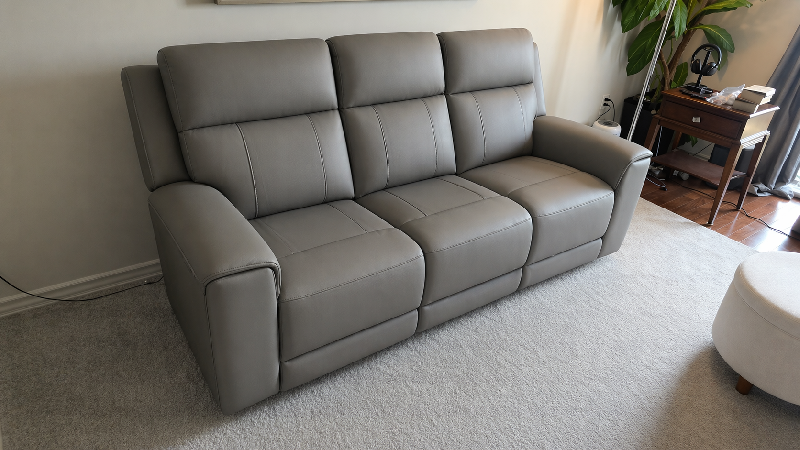 Harbour Immersive Audio Leather Dual Recliner Loveseat Lounge with Heat & Massage & Ventilation