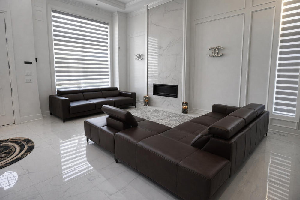 Valletta Leather Sectional Lounge