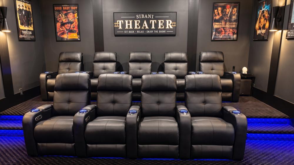 Verona Power Headrest Home Theater Lounge