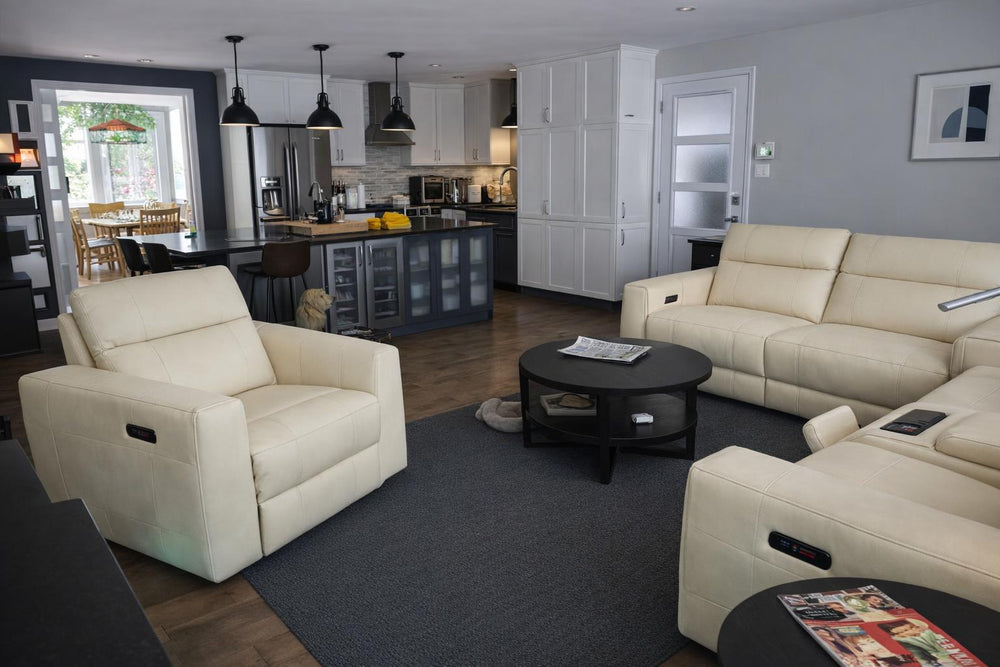 Carmen Leather Dual Recliner Lounge