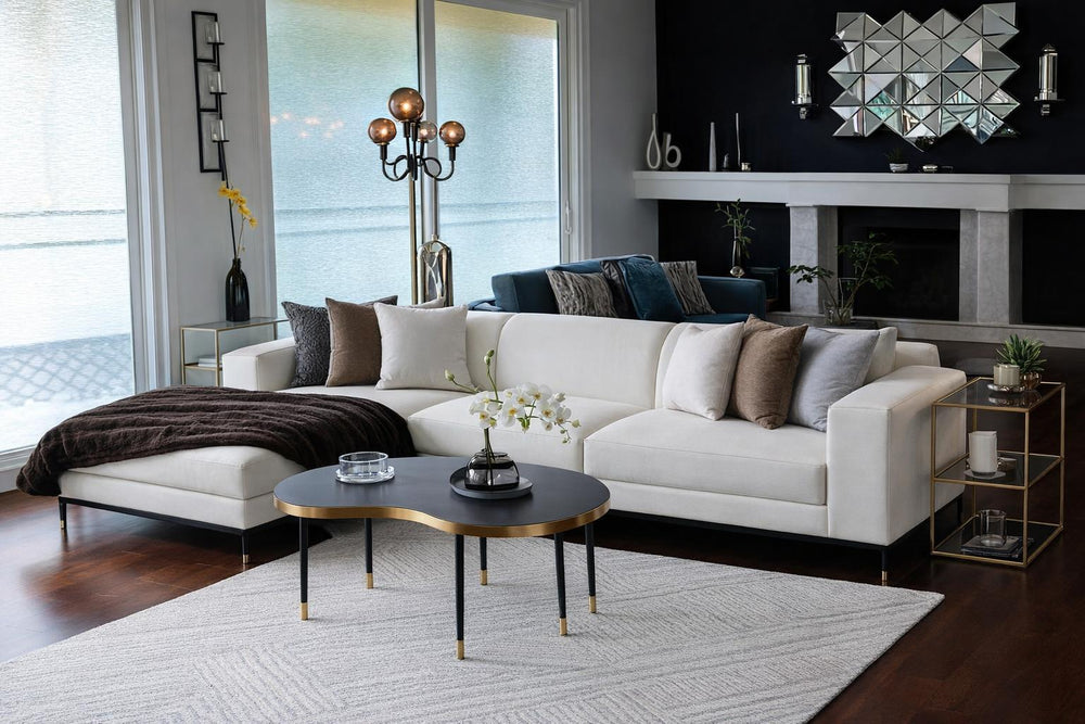Valletta Leather Corner Sectional Lounge