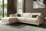 Andria Leather Reclining Sectional Lounge