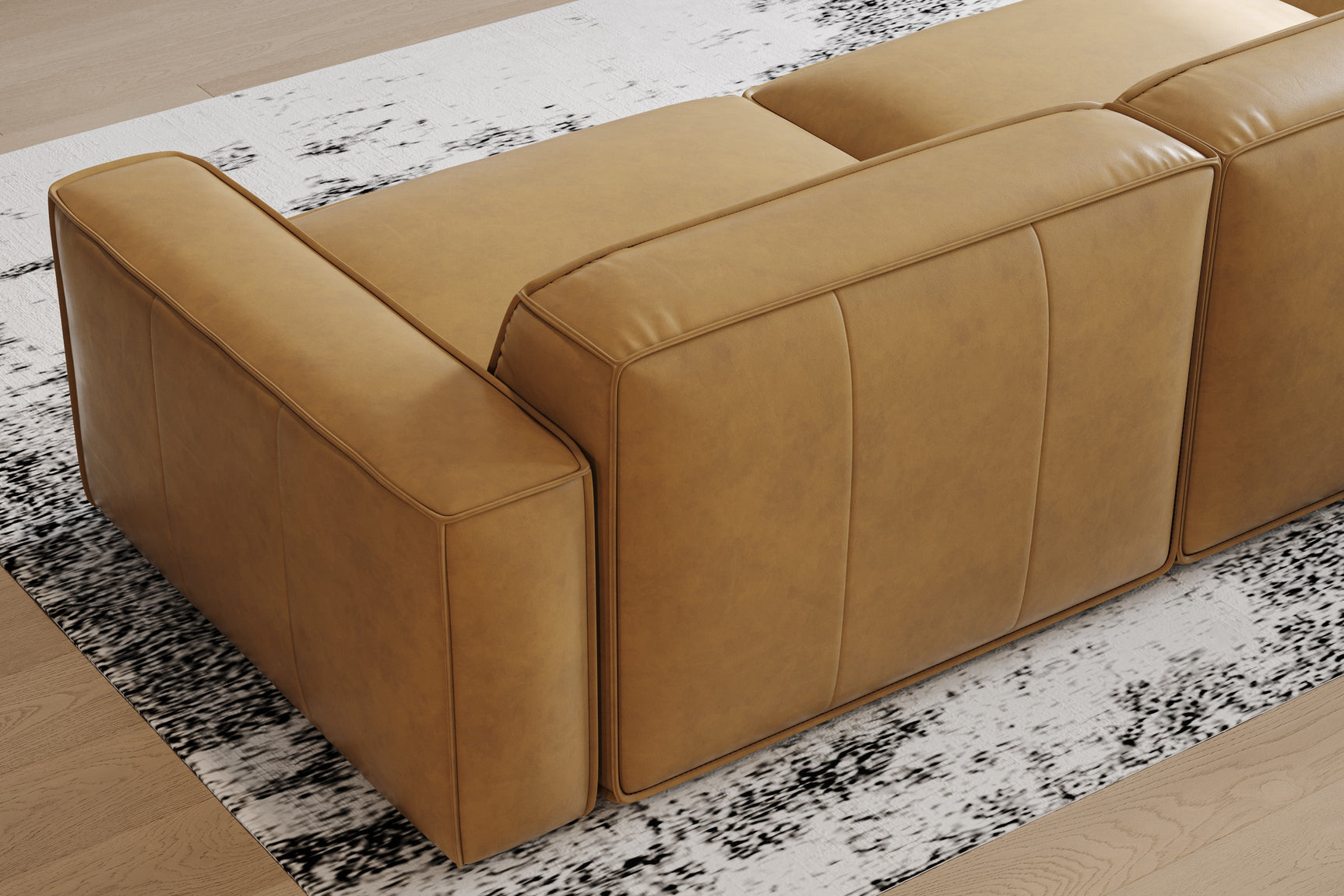 Nathan Leather Modular Sectional Lounge