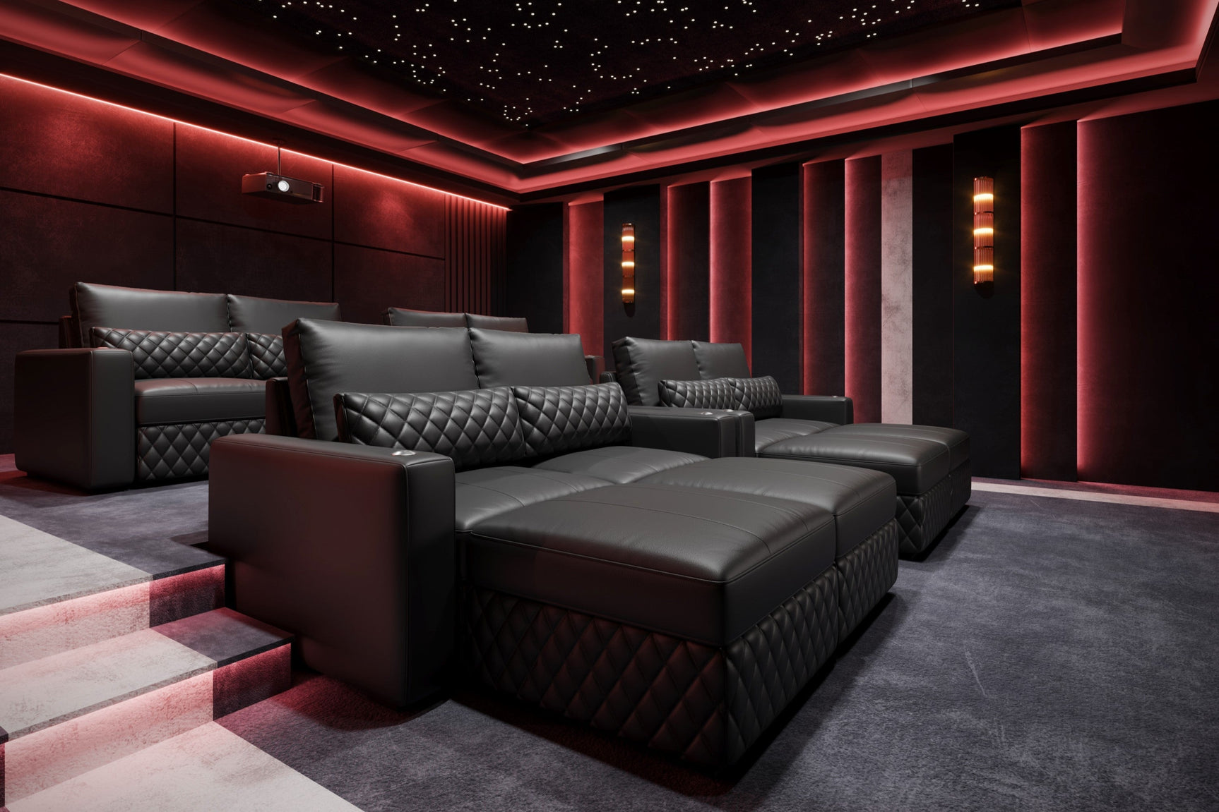 Pisa Leather Lounge Sectional