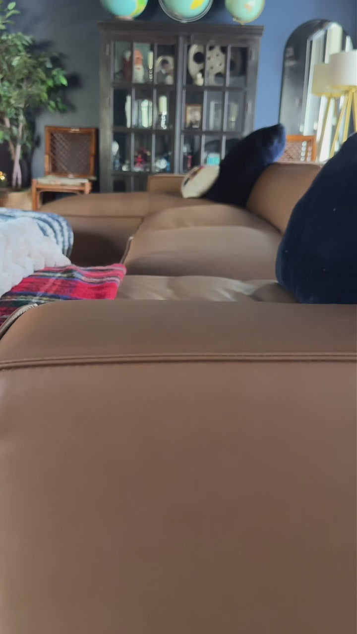 Nathan Leather Modular Sectional Lounge