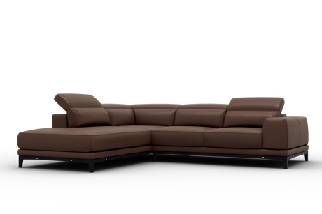 Valletta Leather Corner Sectional Lounge